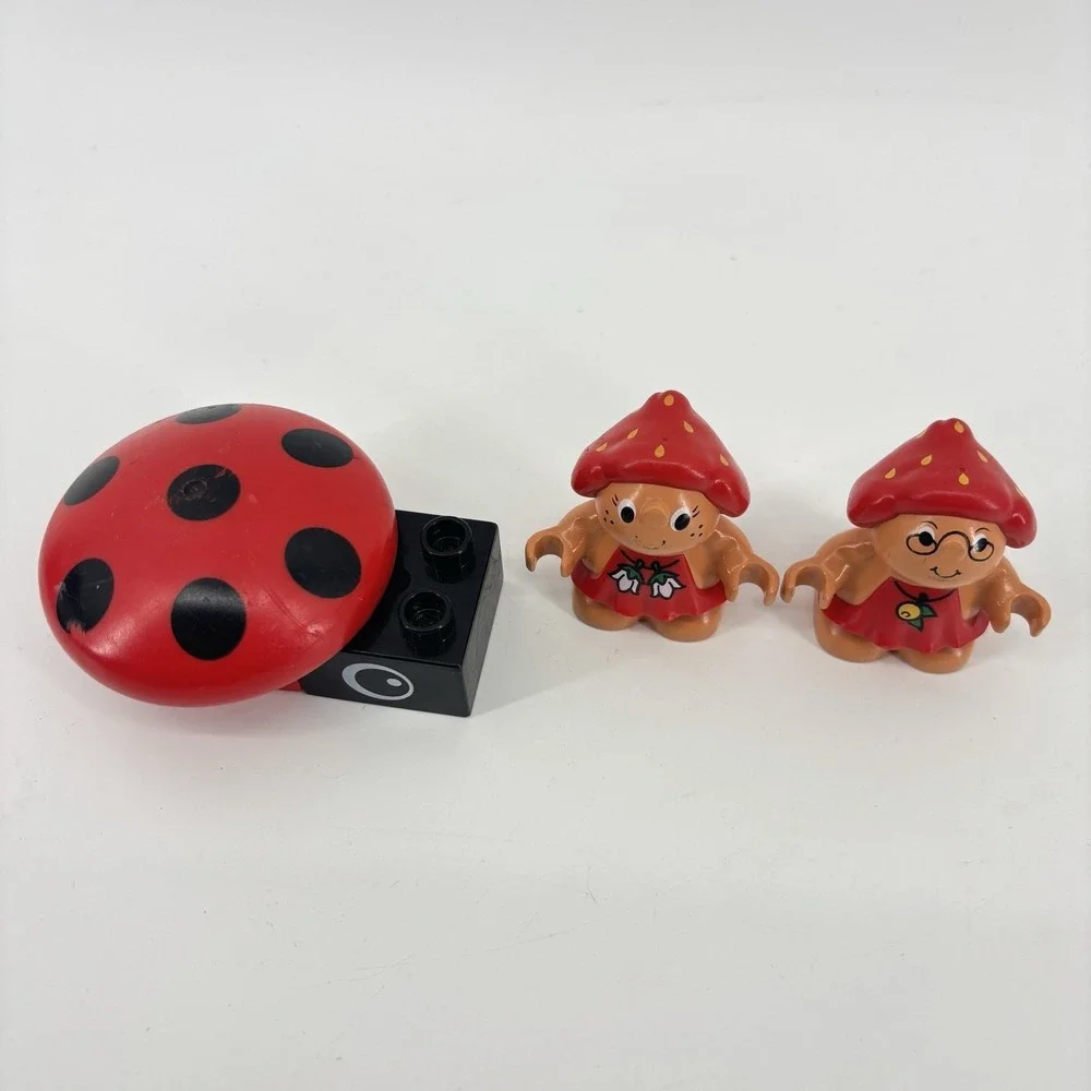 Lego Duplo Little Forest Friends (2) With Duplo Ladybug Rare